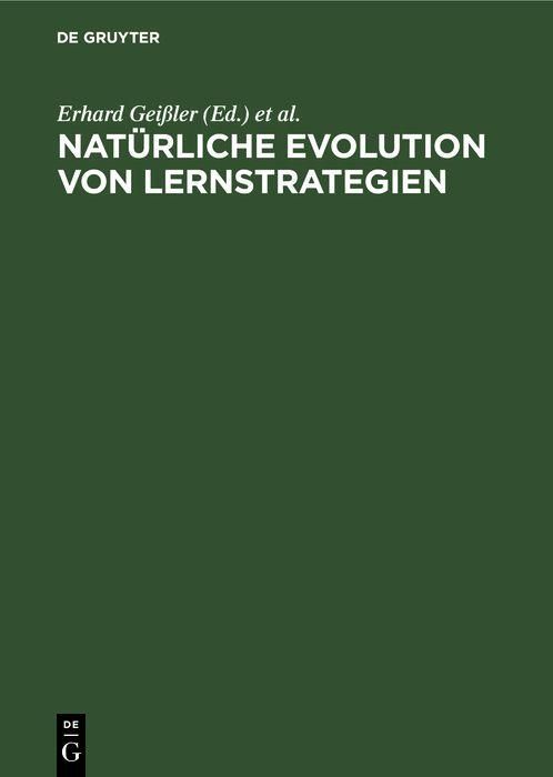 Produktbild: Nat&uuml;rliche Evolution von Lernstrategien