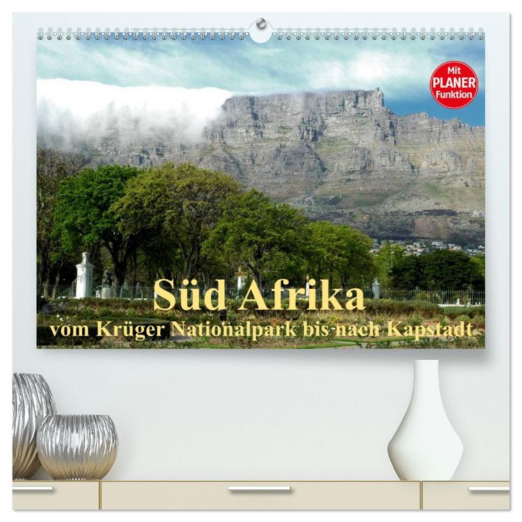 Produktbild: S&uuml;d Afrika - vom Kr&uuml;ger Nationalpark bis nach Kapstadt (hochwertiger Premium Wandkalender 2026 DIN A2 quer), Kunstdruck in Hochglanz
