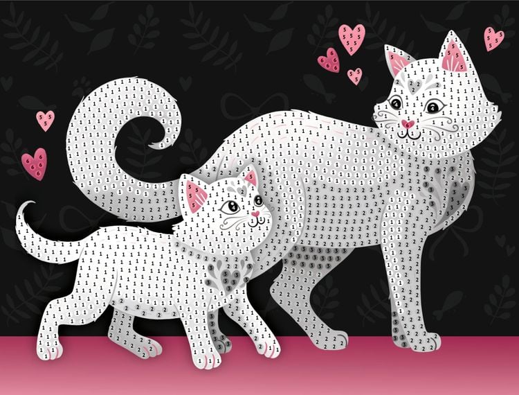 Produktbild: Diamond Painting - Cat (100% selbst gemacht)