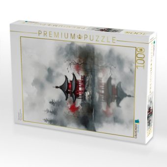 Produktbild: CALVENDO Puzzle Wassertempel | 1000 Teile Lege-Gr&ouml;&szlig;e 64x48cm Foto-Puzzle f&uuml;r gl&uuml;ckliche Stunden