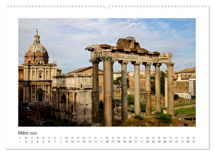 Produktbild: Rom - Roma (Wandkalender 2026 DIN A2 quer), CALVENDO Monatskalender