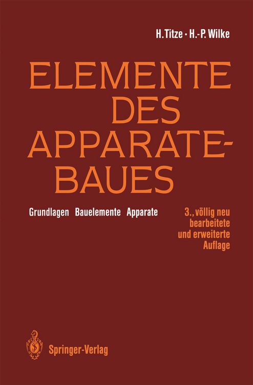 Produktbild: Elemente des Apparatebaues