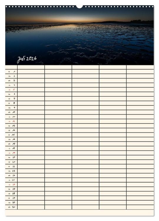 Produktbild: Noch mehr F&ouml;hrweh Familienplaner (hochwertiger Premium Wandkalender 2026 DIN A2 hoch), Kunstdruck in Hochglanz