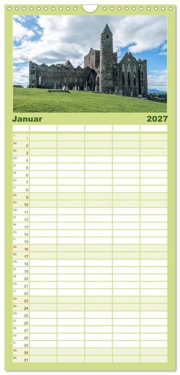 Produktbild: Familienplaner 2027 - Mystisches Irland mit 5 Spalten (Wandkalender, 21 x 45 cm) CALVENDO