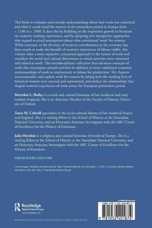 Produktbild: Women and Work in Premodern Europe