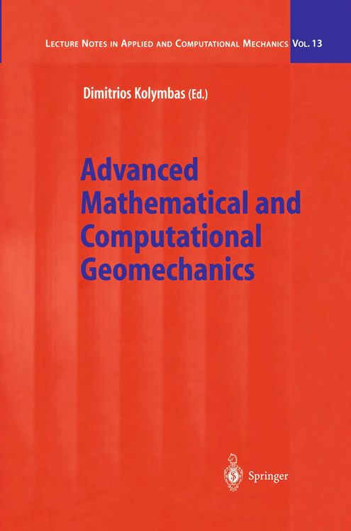 Produktbild: Advanced Mathematical and Computational Geomechanics