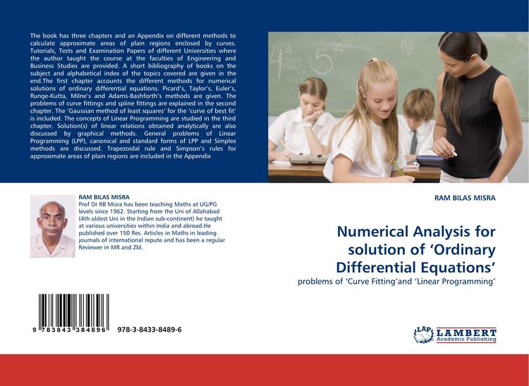 Produktbild: Numerical Analysis for solution of 'Ordinary Differential Equations''