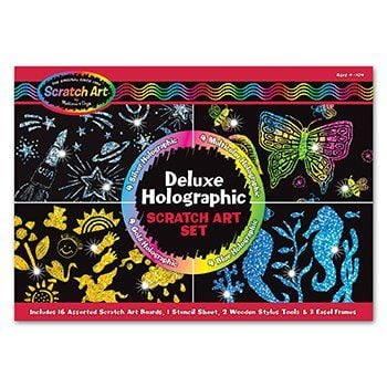 Produktbild: Deluxe Holographic Scratch Art Set