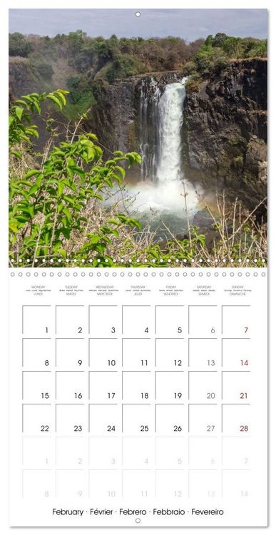 Produktbild: Victoria Falls natural wonders on the Zambezi (Wall Calendar 2027 12 &times; 12 Inch) CALVENDO 12 Month Wall Calendar