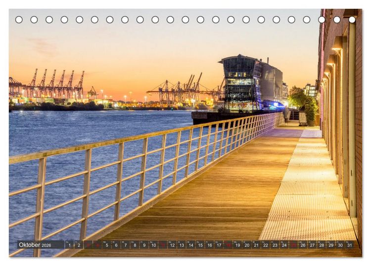 Produktbild: Hamburg - Die Weltstadt an der Waterkant (Tischkalender 2026 DIN A5 quer), CALVENDO Monatskalender