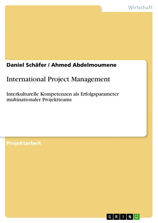 Produktbild: International Project Management