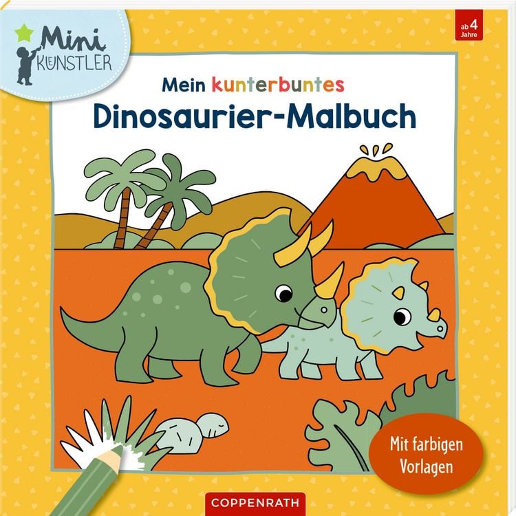 Produktbild: Mein kunterbuntes Dinosaurier-Malbuch - Mini-Künstler