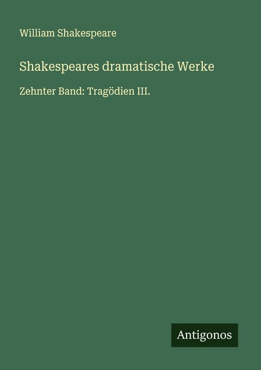 Produktbild: Shakespeares dramatische Werke