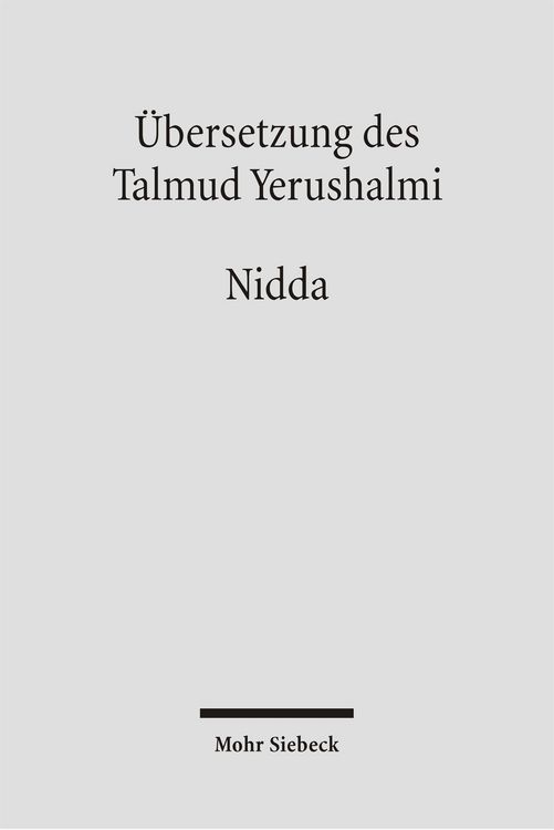 Produktbild: &Uuml;bersetzung des Talmud Yerushalmi