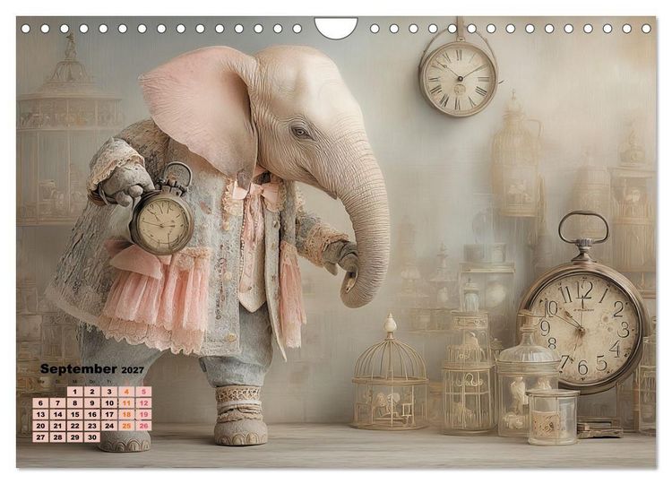 Produktbild: Ein m&auml;rchenhaftes Elefantenleben (Wandkalender 2027 DIN A4 quer), CALVENDO Monatskalender