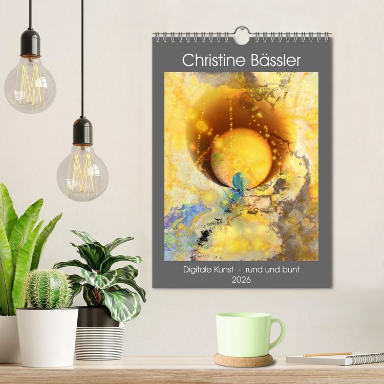 Produktbild: Digitale Kunst - rund und bunt (Wandkalender 2026 DIN A4 hoch), CALVENDO Monatskalender