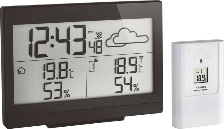 TFA Funk-Wetterstation Dostmann CASA 35.1135.01 Schwarz