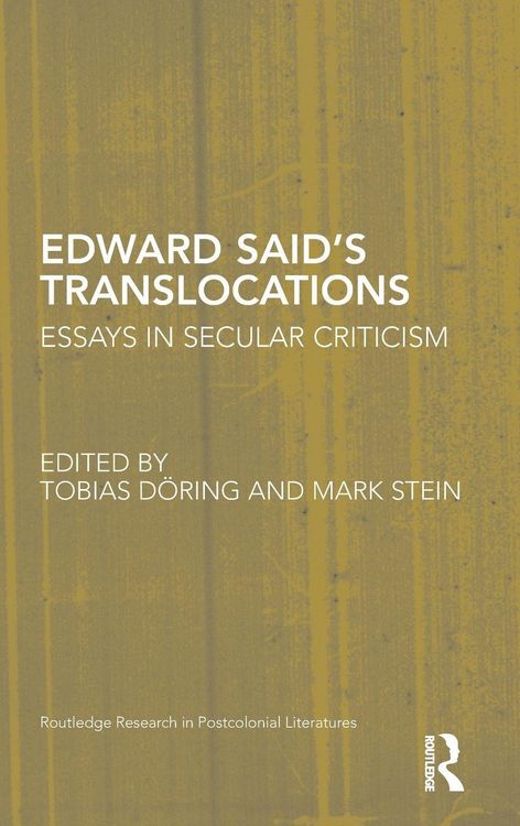Produktbild: Edward Said's Translocations