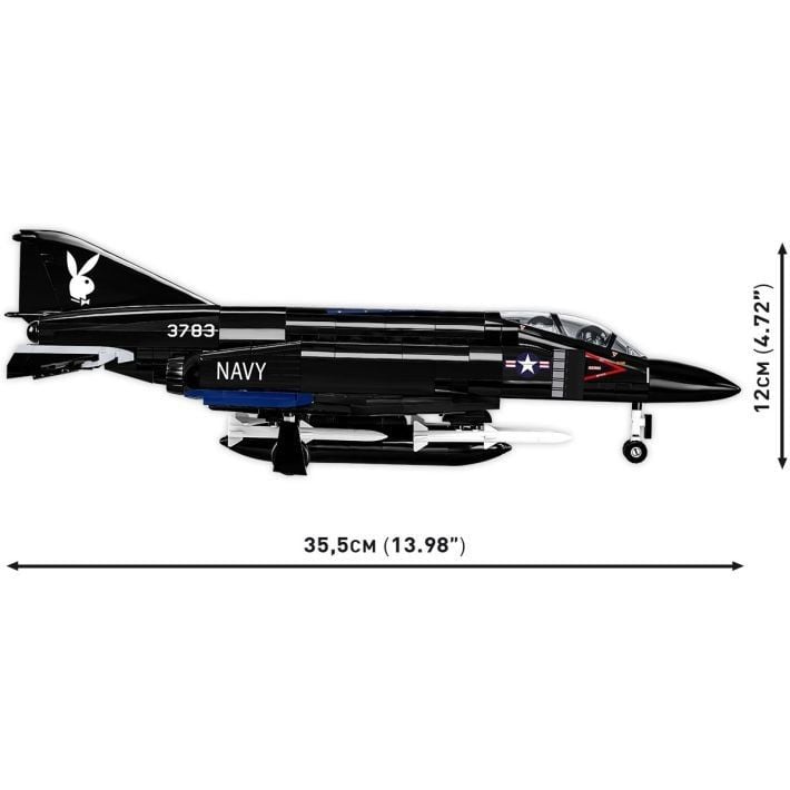 Produktbild: COBI Armed Forces 5899 - F-4S Phantom II Black Bunny, &Uuml;berschall-Mehrzweckj&auml;ger, Ma&szlig;stab 1:48, Bausatz, 608 Teile
