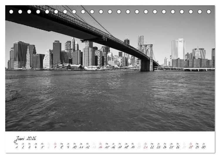 Produktbild: New York &ndash; The Big Apple (Tischkalender 2026 DIN A5 quer), CALVENDO Monatskalender