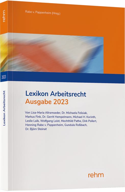 Produktbild: Lexikon Arbeitsrecht 2023