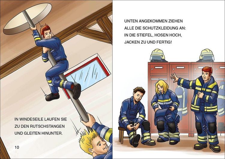 Produktbild: Lesel&ouml;wen 1. Klasse - Achtung, Feuerwehr im Einsatz! (Gro&szlig;buchstabenausgabe)
