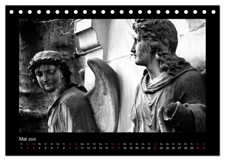 Produktbild: Die Engel von Melaten (Tischkalender 2026 DIN A5 quer), CALVENDO Monatskalender