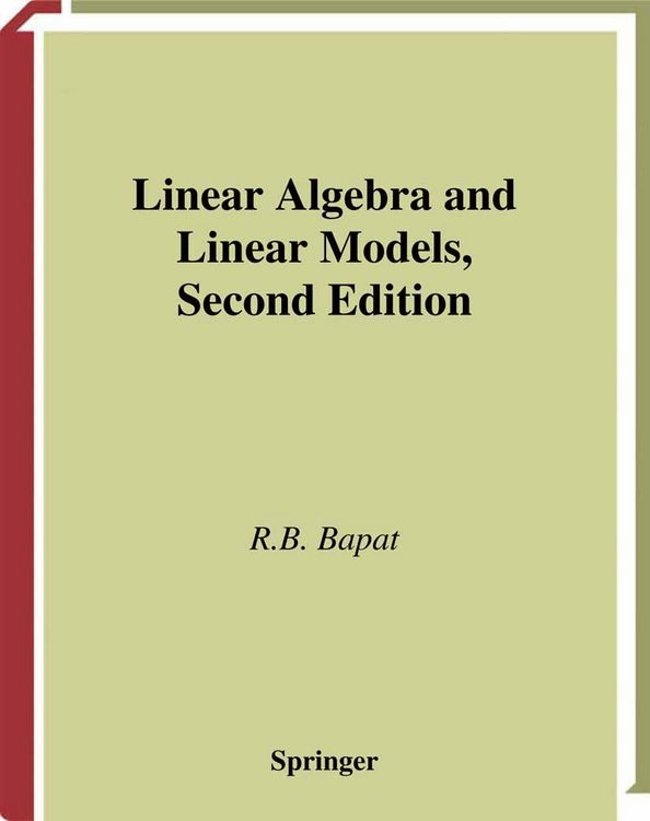 Produktbild: Linear Algebra and Linear Models