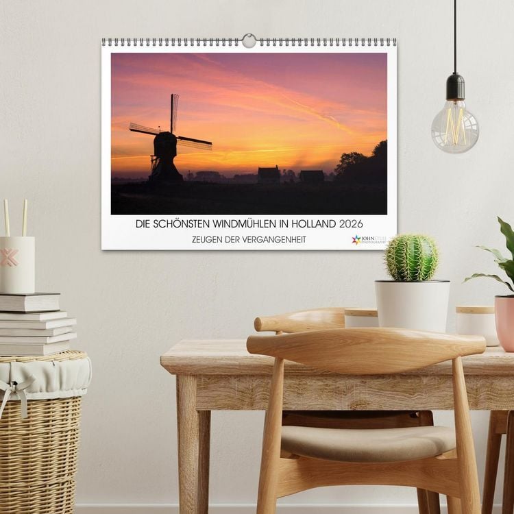 Produktbild: DIE SCH&Ouml;NSTEN WINDM&Uuml;HLEN IN HOLLAND 2026 (Wandkalender 2026 DIN A3 quer), CALVENDO Monatskalender