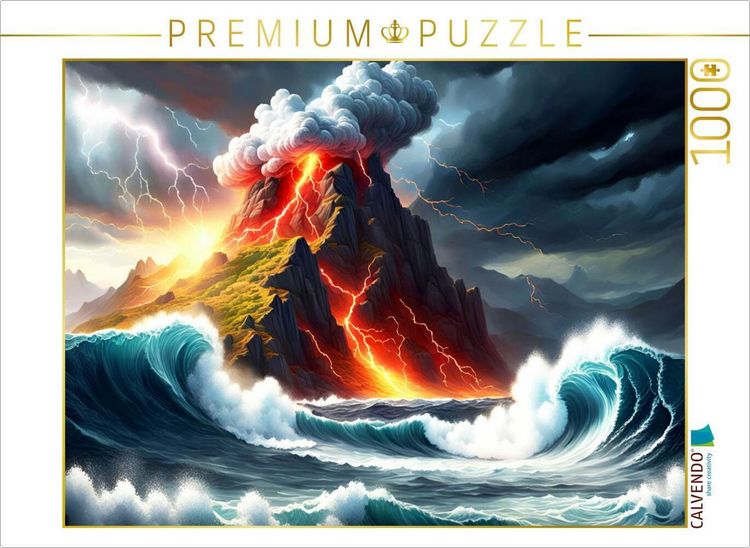 Produktbild: CALVENDO Puzzle Tosende Gewalten | 1000 Teile Lege-Gr&ouml;&szlig;e 64x48cm Foto-Puzzle f&uuml;r gl&uuml;ckliche Stunden