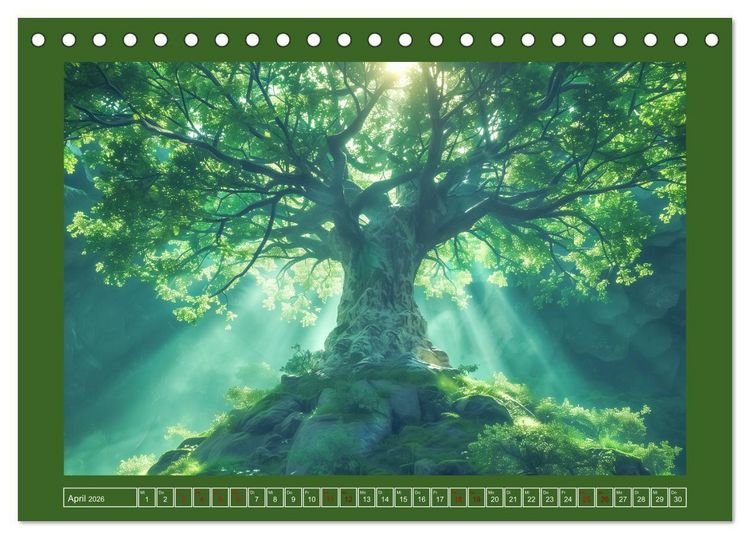 Produktbild: Die Zeitreisenden des Waldes (Tischkalender 2026 DIN A5 quer), CALVENDO Monatskalender