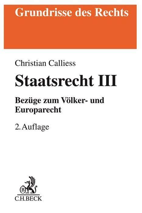 Produktbild: Staatsrecht III