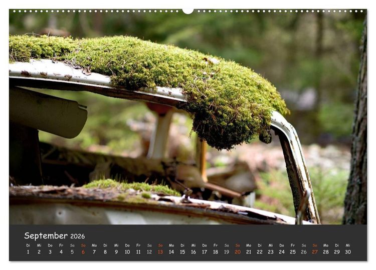 Produktbild: BILKYRKOG&Aring;RDEN Der Autofriedhof im Kyrk&ouml; Mosse (Wandkalender 2026 DIN A2 quer), CALVENDO Monatskalender
