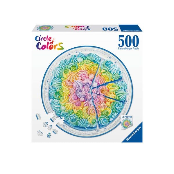 Produktbild: Erwachsenenpuzzle 500 Teile - Circle of Colors - Regenbogenkuchen