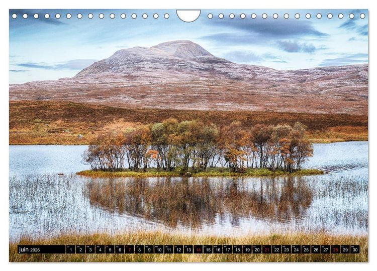 Produktbild: HIGHLAND, Lumi&egrave;res d'Ecosse (Calendrier mural 2026 DIN A4 vertical), CALVENDO calendrier mensuel