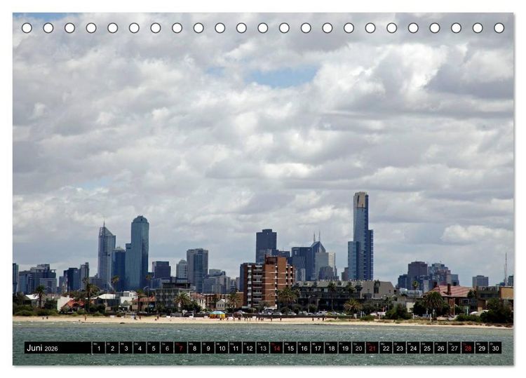 Produktbild: Melbourne (Tischkalender 2026 DIN A5 quer), CALVENDO Monatskalender