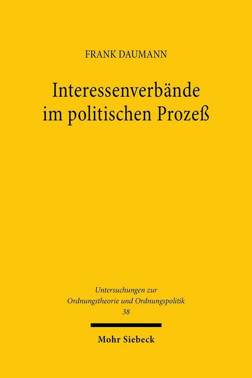 Produktbild: Interessenverb&auml;nde im politischen Proze&szlig;