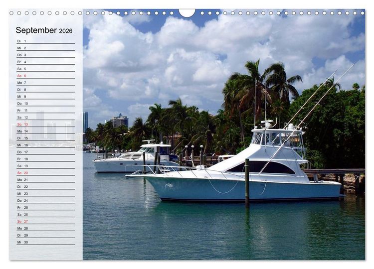 Produktbild: FLORIDA Idyllischer Sonnenscheinstaat (Wandkalender 2026 DIN A3 quer), CALVENDO Monatskalender
