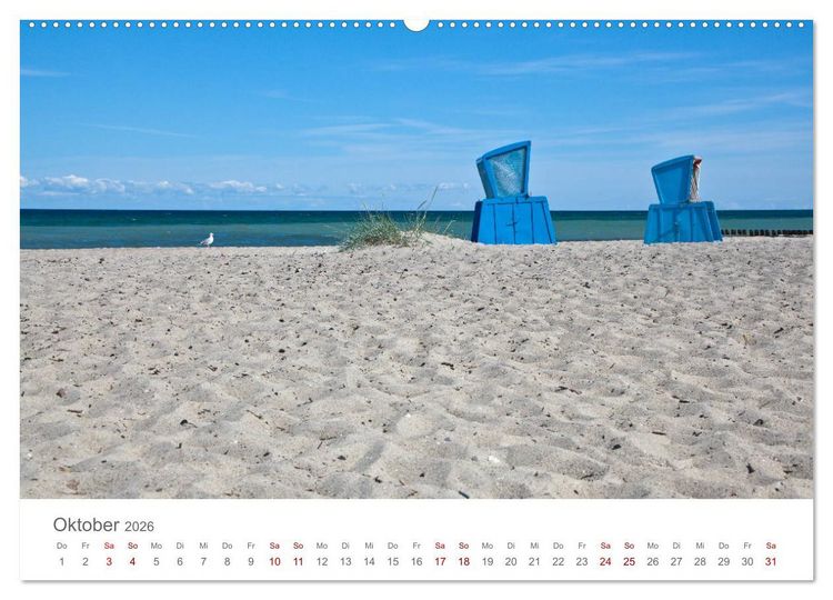 Produktbild: Lieblingsorte an der Ostsee (Wandkalender 2026 DIN A2 quer), CALVENDO Monatskalender