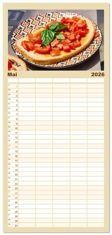 Produktbild: Familienplaner 2026 - Nago-Torbole, der sch&ouml;ne Norden vom Gardasee mit 5 Spalten (Wandkalender, 21 x 45 cm) CALVENDO