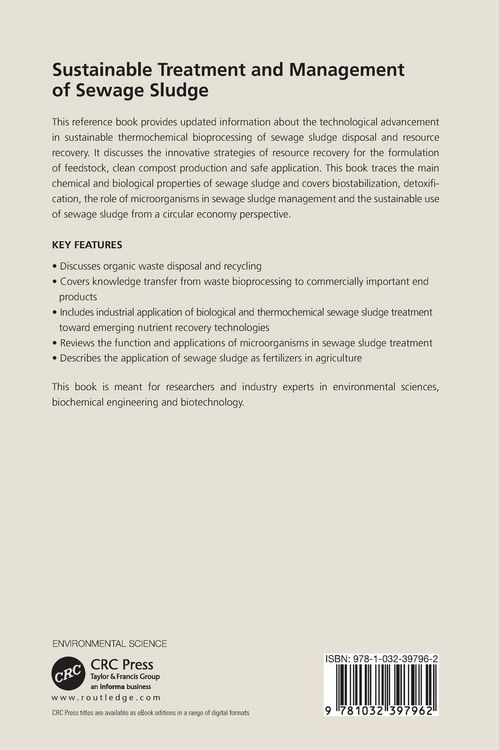 Produktbild: Sustainable Treatment and Management of Sewage Sludge