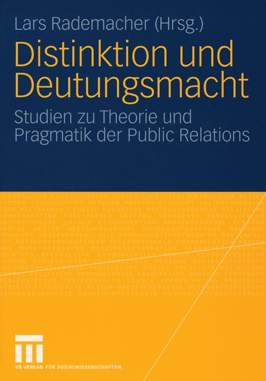 Produktbild: Distinktion und Deutungsmacht