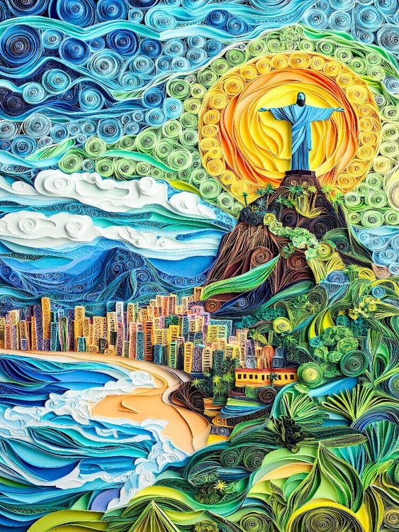 Produktbild: CALVENDO Puzzle Cristo Redentor in Rio de Janeiro | 1000 Teile Lege-Gr&ouml;&szlig;e 64x48cm Foto-Puzzle f&uuml;r gl&uuml;ckliche Stunden