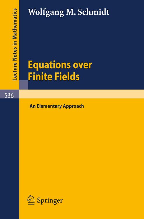 Produktbild: Equations over Finite Fields