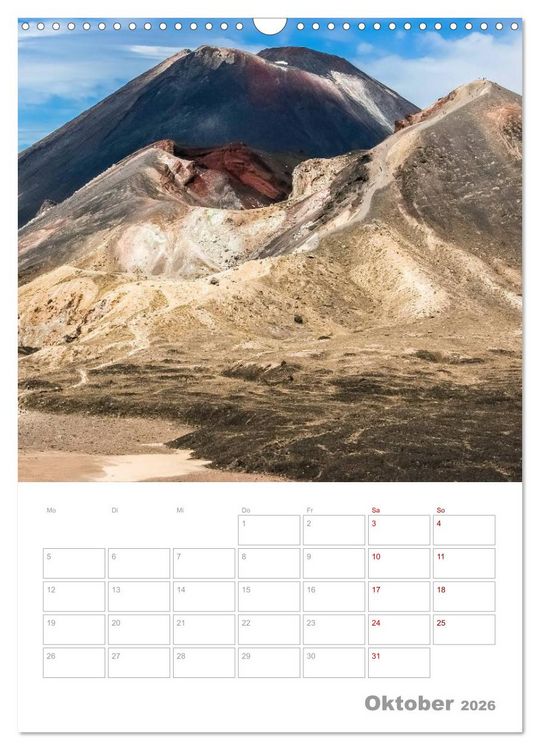 Produktbild: Kalenderplaner g'day Neuseeland 2026 (Wandkalender 2026 DIN A3 hoch), CALVENDO Monatskalender