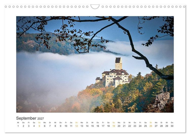 Produktbild: Landschaften des Altm&uuml;hltals (Wandkalender 2027 DIN A3 quer), CALVENDO Monatskalender