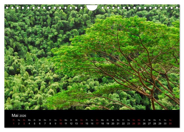 Produktbild: The Unknown HAWAII (Wandkalender 2026 DIN A4 quer), CALVENDO Monatskalender