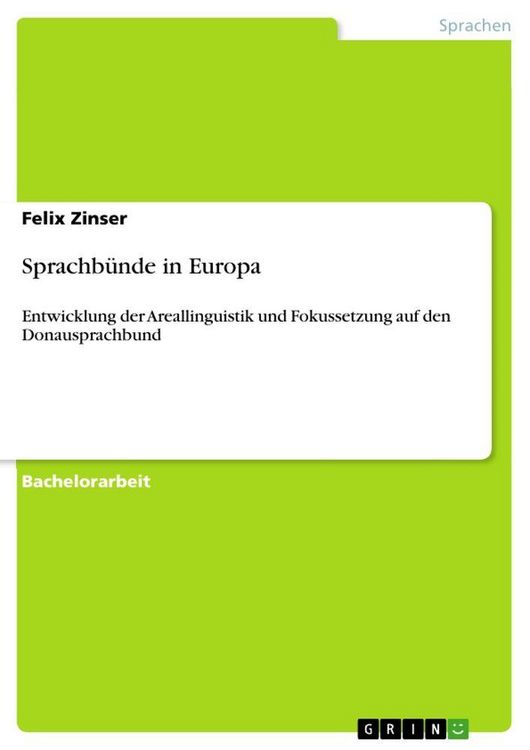 Produktbild: Sprachb&uuml;nde in Europa