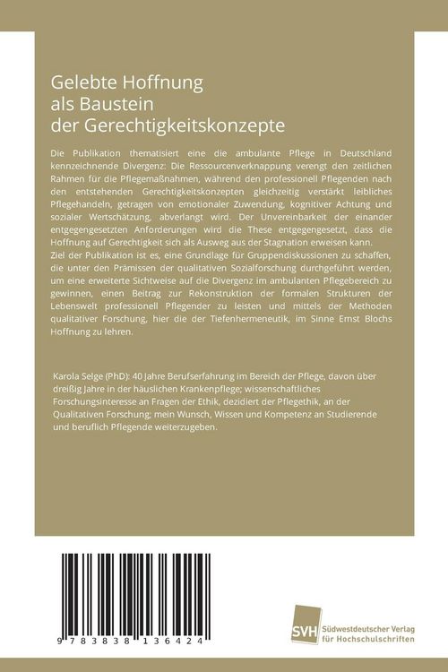Produktbild: Gelebte Hoffnung als Baustein der Gerechtigkeitskonzepte
