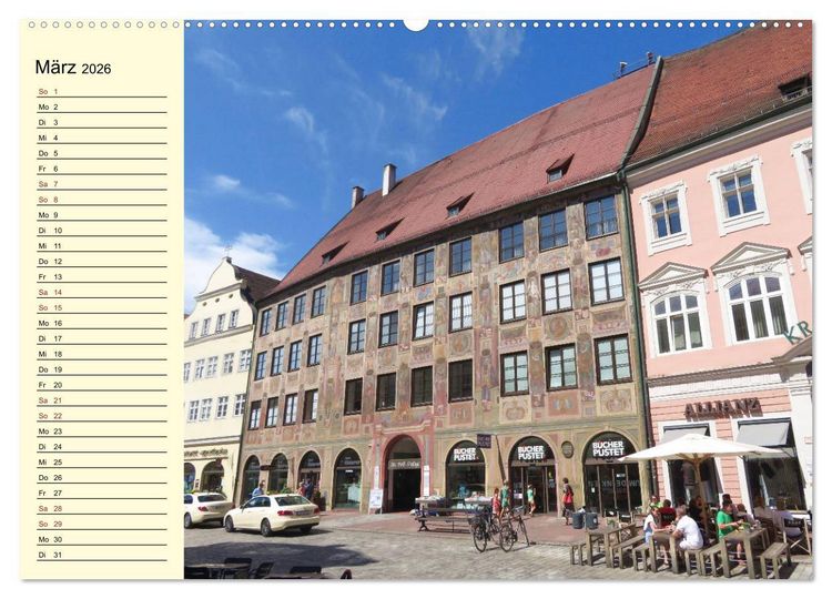 Produktbild: Landshut erleben (Wandkalender 2026 DIN A2 quer), CALVENDO Monatskalender